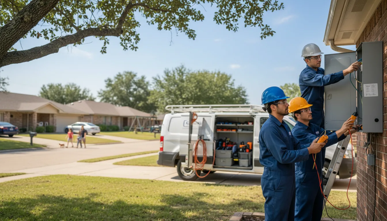 Certified electrician providing emergency electrical services in De Pere, WI